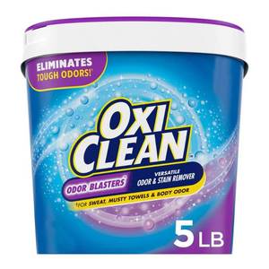 lot 56 image: OxiClean Odor Blasters Versatile Stain Remover Powder - 5lbs Phosphate-Free, HE Formulation