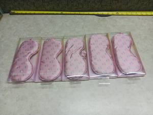 lot 62 image: Stoney Clover Lane Sleep Mask 5-Pack Pink