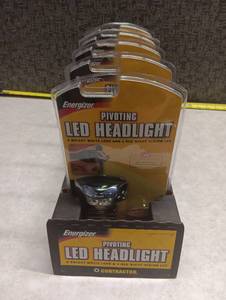 lot 65 image: Energizer Pivoting LED Headlight 2 White LEDs 1 Red Night Vision LED lot of 5