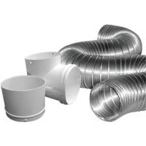 lot 72 image: Dundas Jafine Semi-Rigid Aluminum Dryer Hose Kit (3-Piece) MFX48D2DZW