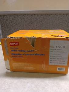 lot 95 image: Staples LaserInkjet Address Labels 1  x 2 58  White 30 LabelsSheet 60000Carton ST18055-CCVS - Retail $214