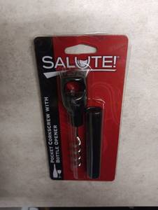 lot 47-1 image: Salute Pocket Corkscrew with Bottle Opener 3-Pack lot of 10