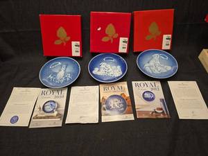 lot 1368 image: Bing & Grondahl Royal Collectibles Plates 2010 2012 2015 Lot of 6