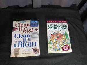 lot 6890 image: Lot of 2 Books Renovating Your Home and Clean It Right
