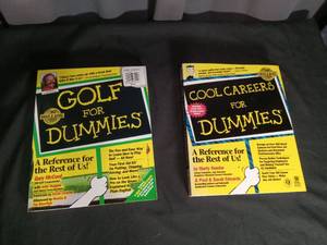 lot 6895 image: For Dummies Books Lot Golf for Dummies and Cool Careers for Dummies