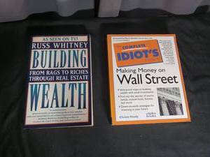 lot 6896 image: 2 Books Complete Idiots Guide Wall Street, Building Wealth Making Money on Wall Street