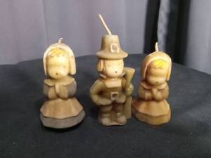 lot 6916 image: Gurley Candle Co. Novelty Character Candles 3-Piece Set 15�