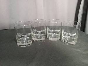 lot 6933 image: Kendallwood Health Care Services 4-Piece Rocks Glasses Set