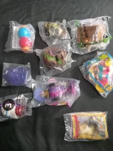 lot 6942 image: Burger King Kids Club Fast Food Toy Lot of 9 Sealed Bags Rugrats Anastasia