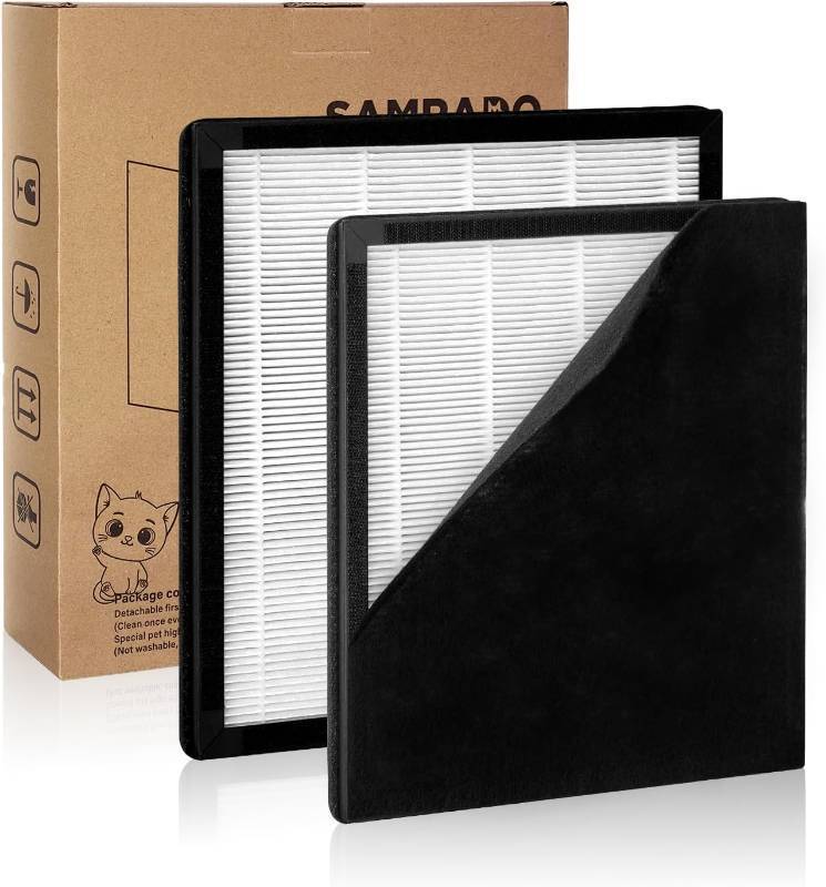 lot 10137 image: Replacement Filter for P285P285WH, P358H13 HEPA  Activated Carbon,2 Pack