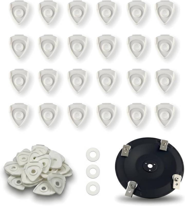 lot 10398 image: 24 Pcs Robot Blade Mounting Washers for Mammotion Luba & Yuka (3 4 mm) 3pack