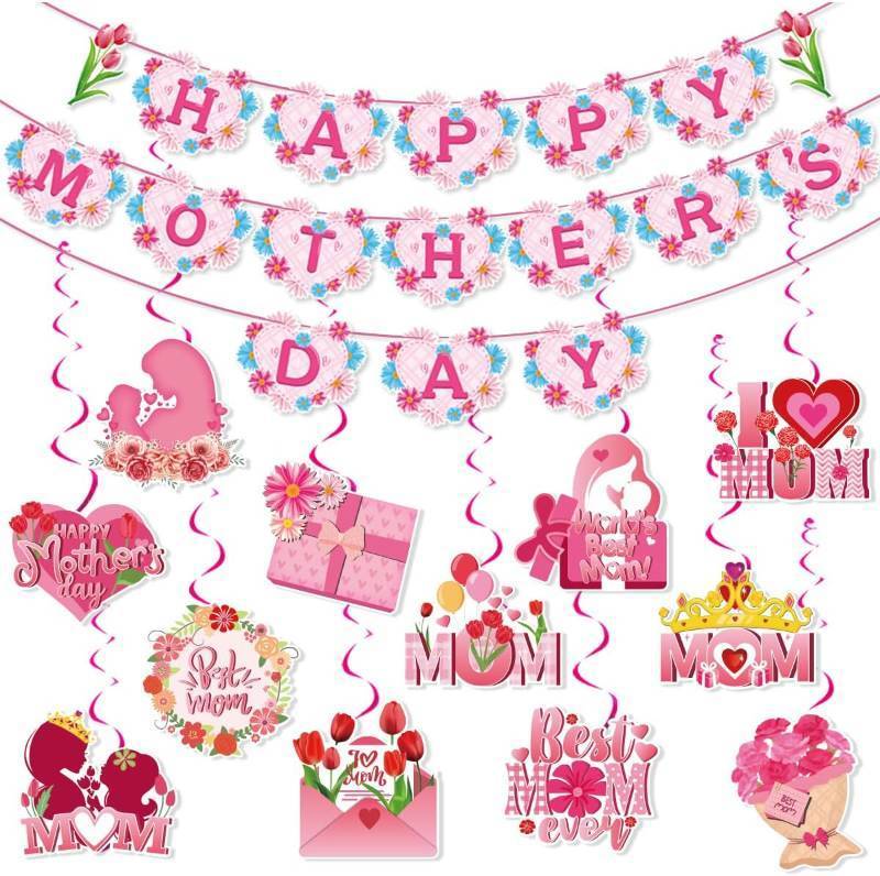 lot 10623 image: Mothers Day Decorations for Girls, Boys, Kids, Bedroom, Classroom