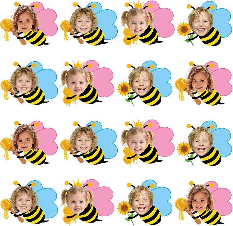 lot 10766 image: Fuutreo 48 Pcs Honey Bee Cutouts for Bulletin Boards with 100 Glue Points