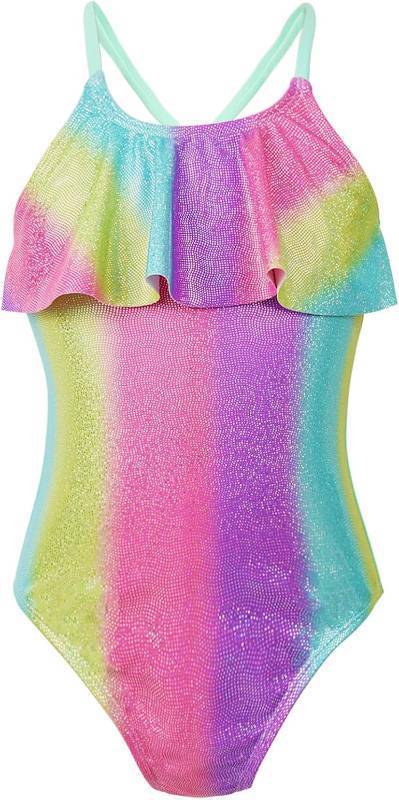 lot 11316 image: PinkSheep Girls Swimsuit, Toddler One-Piece Bathing Suit, UPF 50, Quick Dry size 2