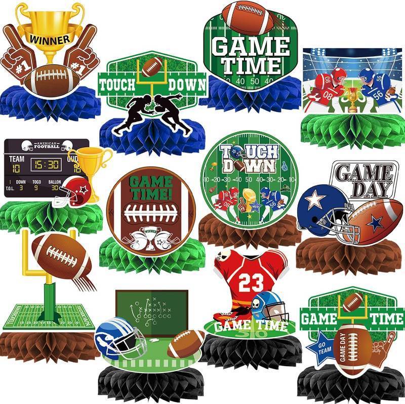 lot 11601 image: Football Party Decorations and Centerpieces for Table - Party Supplies