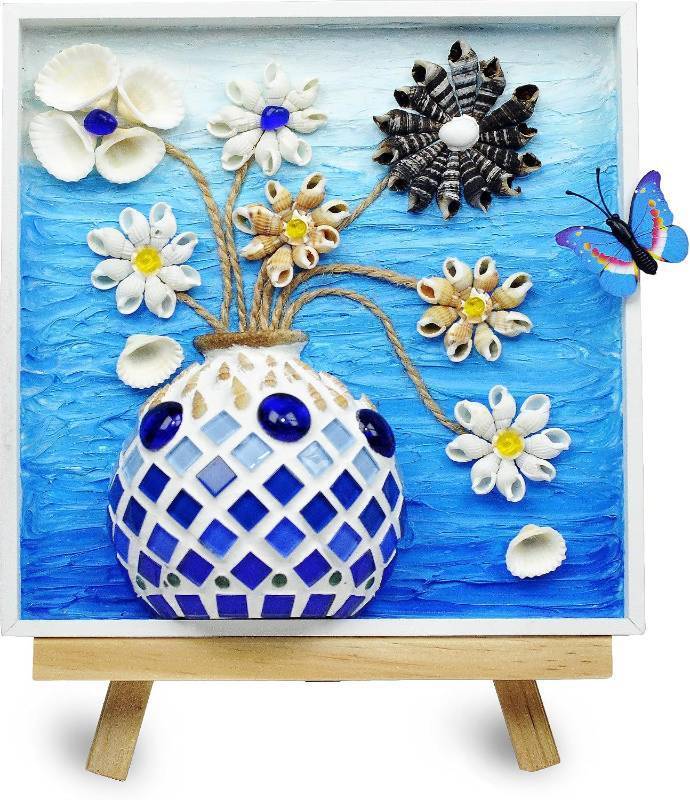 lot 11658 image: VTZH DIY Vase Mosaic Tiles for Crafts, Arts & Craft Kits with Glue