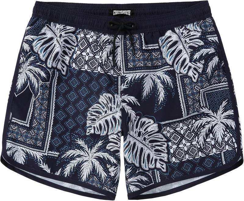 lot 7870 image: See Pictures Mens Swim Trunks 5-Inch Quick-Dry with Pockets Beach Shorts Mesh Li