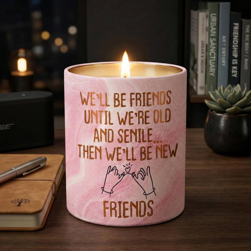 lot 8513 image: Vanilla Lavender Pink Candles 10 oz   Best Friend Gifts for Women BFF