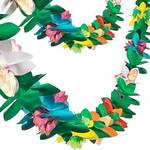 DOMESTAR 6 Pcs Tropical Hawaiian Garland Luau Decorations, 60ft | Hibiscus