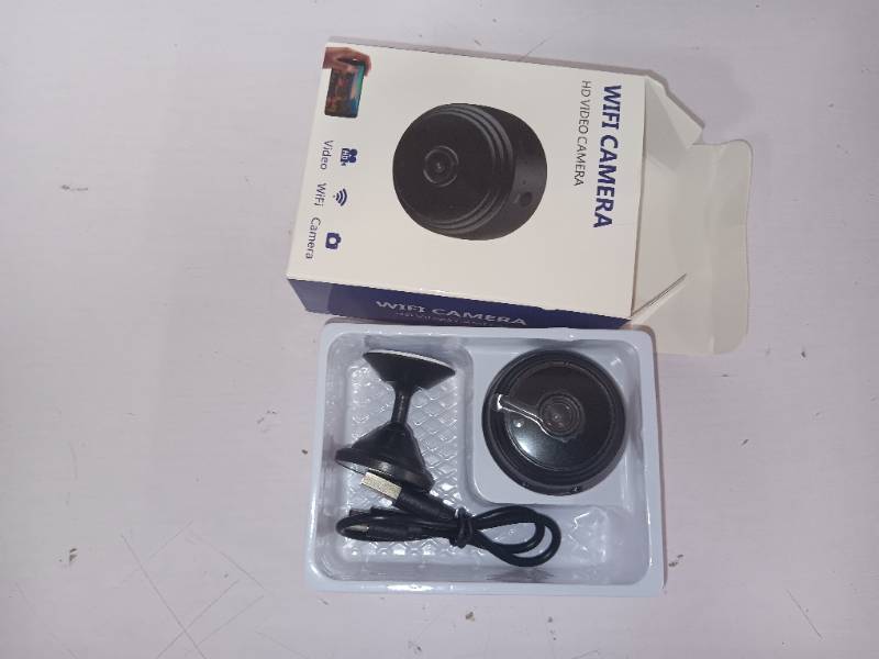 lot 19704 image: RFAWKNG 1pcs Only 0.9 inch Hidden Camera with AudioVideo Mini Small Spy Home Indoor Night Vision Motion Detection Baby Monitor Wireless Outdoor Nanny WiFi espias Security Secret (1, Black, mini)