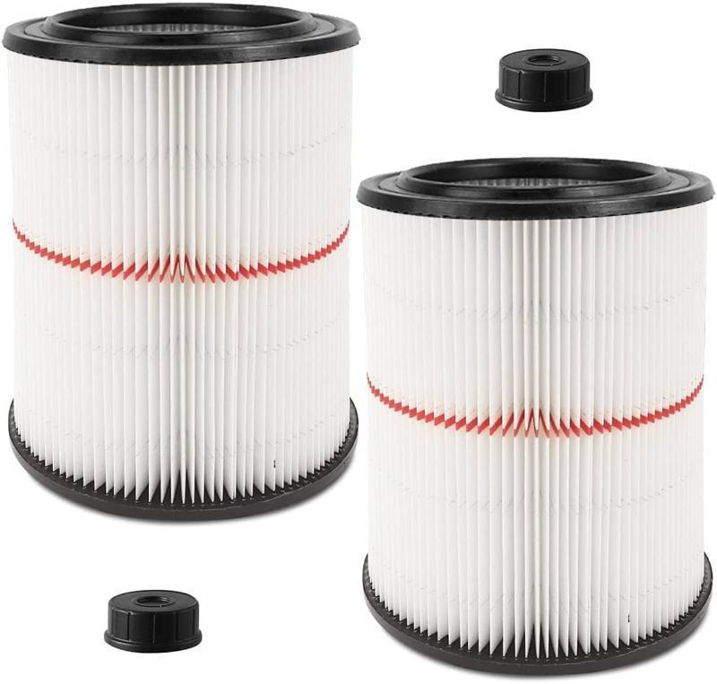 lot 18210 image: 17816 Filter for Craftsman Shop Vac Air Filter, Replacement for Craftsman Wet Dry Vac Filter for Craftsman 9-17816 Vacuum Filter 5 6 8 12 16 Gallon and Larger Vacuum Cleaner 2 Pack