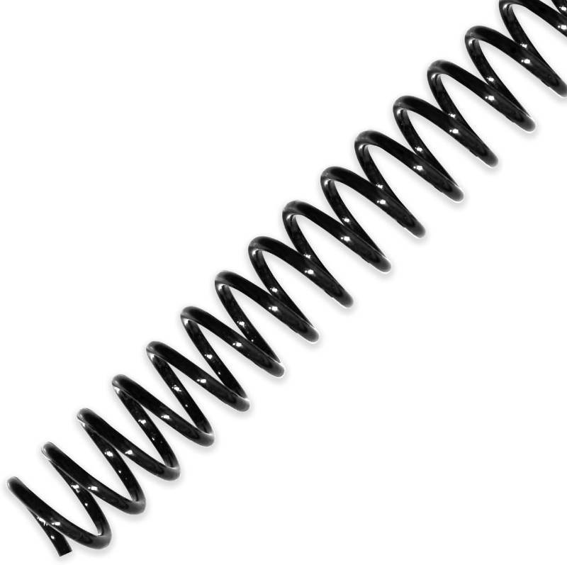 lot 18505 image: HOUYEE 100 Pack Plastic Spiral Binding Coils, 12mm (12),90 Sheets Capacity,41 Pitch, 48 Loops, for Letter Size (Black)