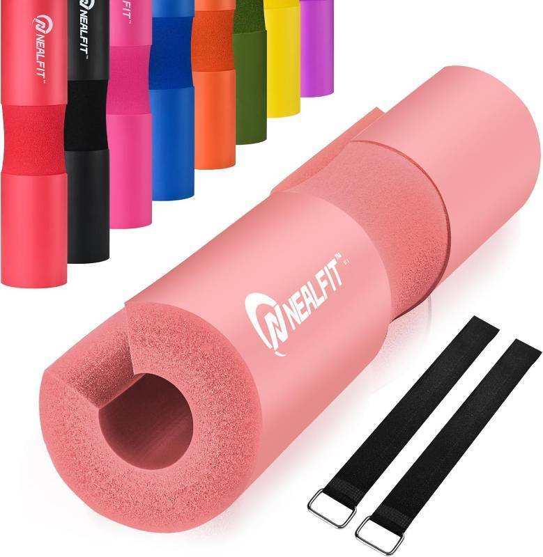 lot 22851 image: NEALFIT Barbell Pad Squat Pad for Squats Squat Bar Pad Great for Weightlifting,Lunges and Hip Thrusts Foam Sponge Pad Fit Standard and Olympic Bars Perfectly