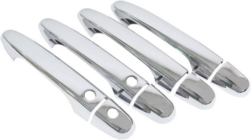 lot 18805 image: NewYall Chrome Exterior Door Handle Cover for Honda Civic 2012-2015 CR-V 2012-2016 Outer Front Rear Left Driver and Right Passenger Side