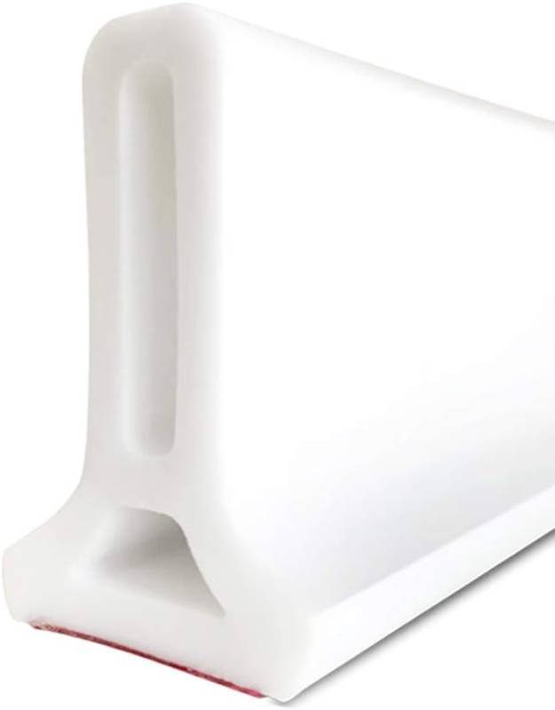 lot 23007 image: Duzzy 118 Inch Collapsible Shower Water Dam Shower Stopper Barrier and Retention System and Keeps Water Inside Threshold Dry and Wet Separation Suitable for Bathroom and Kitchen