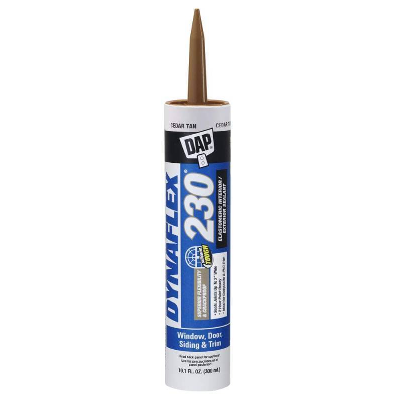 lot 23076 image: DAP Dynaflex 230 Premium Elastomeric Sealant, Cedar Tan, 10.1 Oz (7079818412)