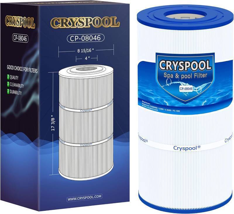 lot 17535 image: Cryspool  08046 Filter Compatible with Hayward C900, CX900RE, C-900, PA90, Posi-Clear PXC-95, C-8409, Ultral-B6, PP-B6, FC-1292, 90 Sq. Ft Pool Filter Cartridge, 1 Pack