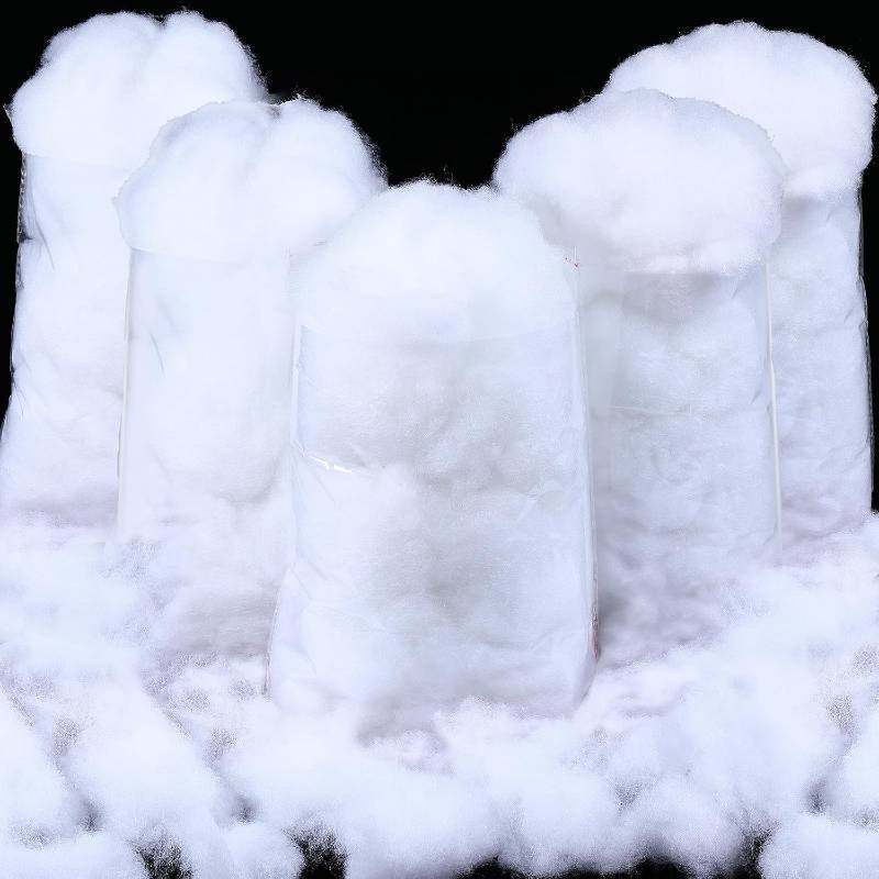 lot 26372 image: Shappy 35.27 Ounce 1000 g Christmas Fake Clouds Snow Decoration Artificial White Cloud Fiber Faux Fluffy Snow Indoor Soft Artificial Fake White Cotton Winter Craft Decor Xmas Tree Village Displays