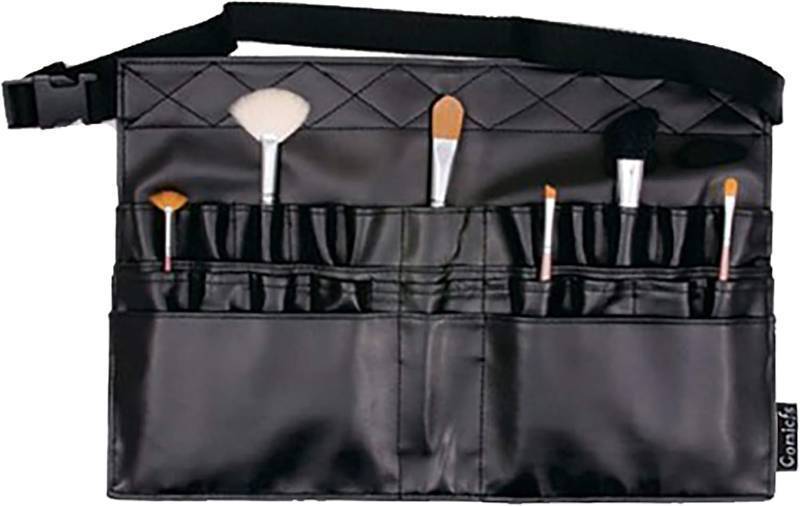 lot 20010 image: Comicfs Makeup Brush Bag A1 Professional Cosmetic Holder 28 Pockets Organizer Apron with Artist Belt StrapBelt Light Weight