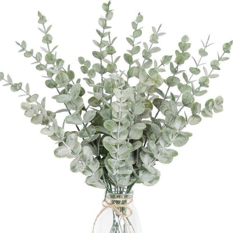 lot 21859 image: Tiyard 18pcs Eucalyptus Stems Artificial Eucalyptus Leaves Stems Artificial Fake Flowers for Home Office Flowers Bouquet Centerpiece Wedding Decoration Christmas Decor 2025