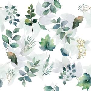 lot 2941 image: 17.5 x 197Modern Blue and Sage Green Leaf Peel and Stick Wallpaper Botanical Design Removable Self-Adhesive Vinyl Boho Contact Paper for Bathroom Waterproof Cabinets Bedroom and Farmhouse Wallpaper