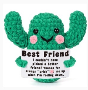 lot 3888 image: Crochet Cactus Best Friend Gift