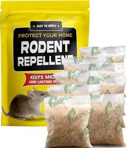 lot 3891 image: Rodent Repellent Indoor, Mouse Repellent, Mice Repellen Indoor, Rat Repellent for House, Garage, RVs and Attics, Safe and Provide 90 Days Protection, Keep Mice Away, Rodent Repellent Outdoor, 8 Packs