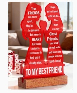 lot 3911 image: Best Friend Desk Plaque Gift For Women