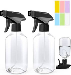lot 3923 image: 10oz300ml 360  Spray Bottles (2-Pack) Clear Plastic Small Spray Bottles, Spray at Any Angle to Reach Hard-to-Reach Corners. Ideal for Cleaning, Plants, Gardening, Pets, and Hair