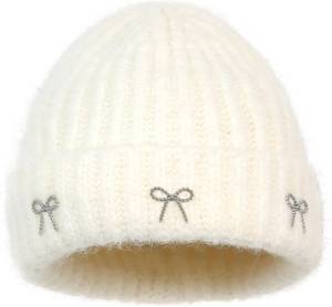 lot 3943 image: Knit Beanie Hat for Women   Warm Winter Hat, Soft Stretchy Knitted Cap for Cold Weather Outdoor Daily Wear