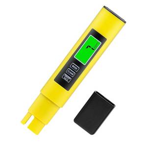 lot 3998 image: 4-in-1 Digital TDS Meter   Water Quality Tester  EC, Temperature (  ) & 0-9999 ppm for Drinking Water, Aquariums & RO-RODI Systems (Yellow)