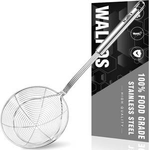 lot 4001 image: Walfos Spider Strainer - 5.5 Inch Stainless Steel Fryer Scoop, Kitchen Spider Skimmer Strainer With Handle, For Cooking Deep Fryer, Pasta, Spaghetti, Noodle, Vegetables, Egg