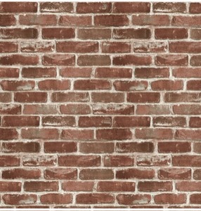 lot 4006 image: Hopeak Red Brick Wallpaper Self-Adhesive Peel and Stick Wallpaper Waterproof and Removable Good for Home Decoration and Furniture Renovation