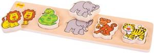 lot 4011 image: Bigjigs Toys Chunky Lift and Match Safari