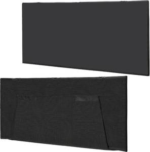 lot 4031 image: Under Desk Privacy Panel 47 in. Wide Modesty Panel for Desk - 17 in. Tall Desk Skirt for Office Desk with Cable Management Net Perfect for 48 in. Work Station