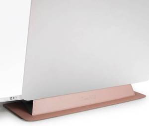 lot 4047 image: Laptop Stand for Desk, Office, Ergonomic Notebook Stand, Foldable & Portable Travel FlatStand, Lightweight, Anti-Slip, Compatible with MacBook Air, Pro, and Up to 15.4 Laptops (Dusky Rose)