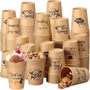 lot 4072 image: Qinyoung 120 Pcs Graduation Disposable Cups 8 oz Class of 2026 Coffee Tea Paper Cups for Congrats Grad Festivities Essential Graduation Party Supplies Daily Use, 6 Styles