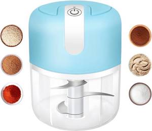 lot 4088 image: Garlic Chopper, 250ML Portable Electric Garlic Chopper with USB Charging Function, Wireless Food Processor for Chili, Fruit, Meat, Ginger, Onion etc
