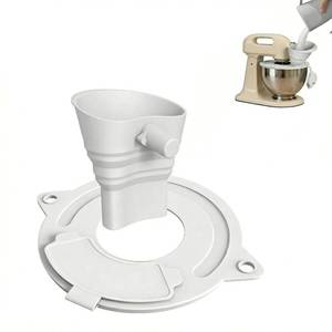 lot 4089 image: Splash Cover & Flour Funnel Set for 4.5 5 Quart Stand Mixer Bowl
