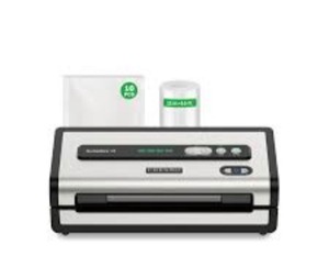 lot 2960 image: FRESKO Automatic Vacuum Sealer for Food, Hands-Free Operation Food Sealer, Continuous Seal 50 Bags in 20 Mins, Built-in Cutter &amp Roll Storage, Powerful Suction for Meal Prep &amp Bulk Food Storage - Retail $129.99